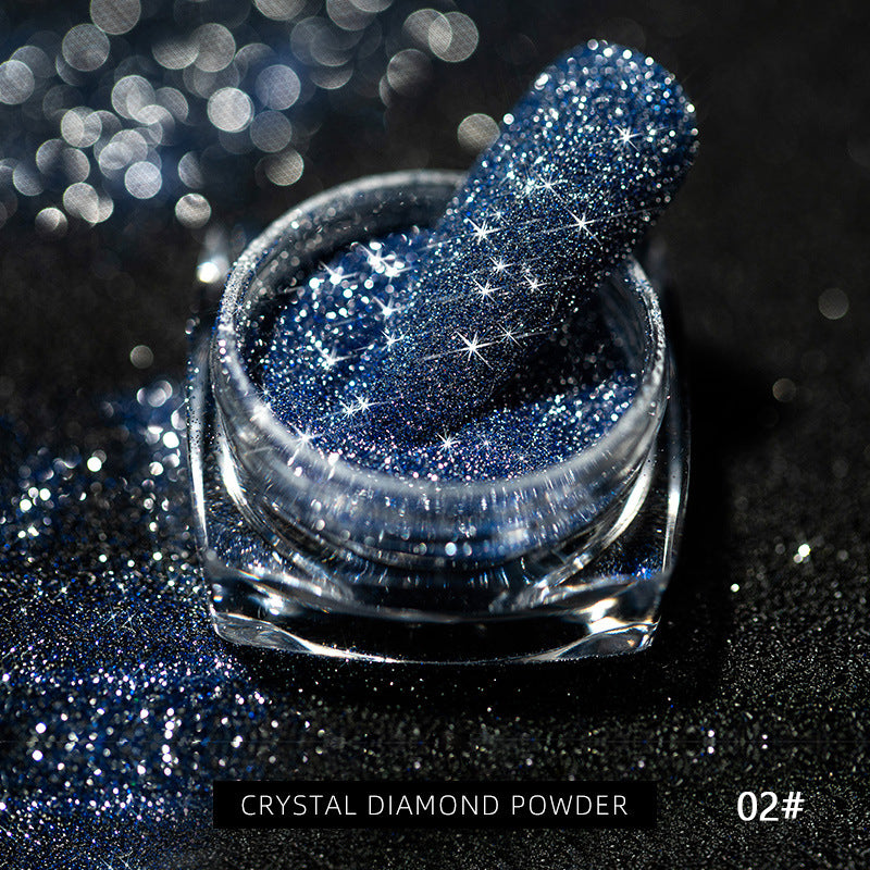 Polvos de uñas de diamante de cristal