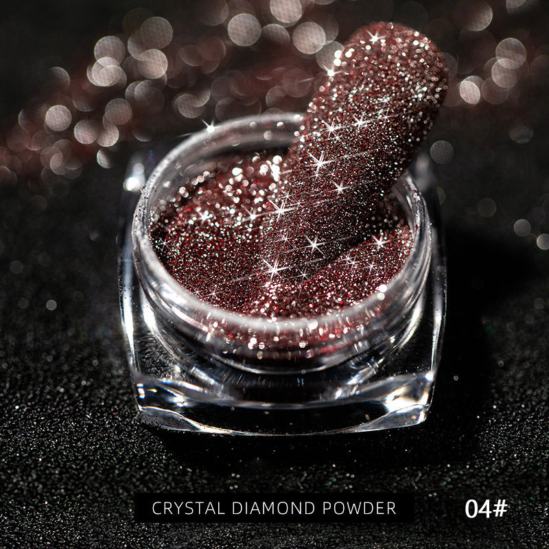 Polvos de uñas de diamante de cristal