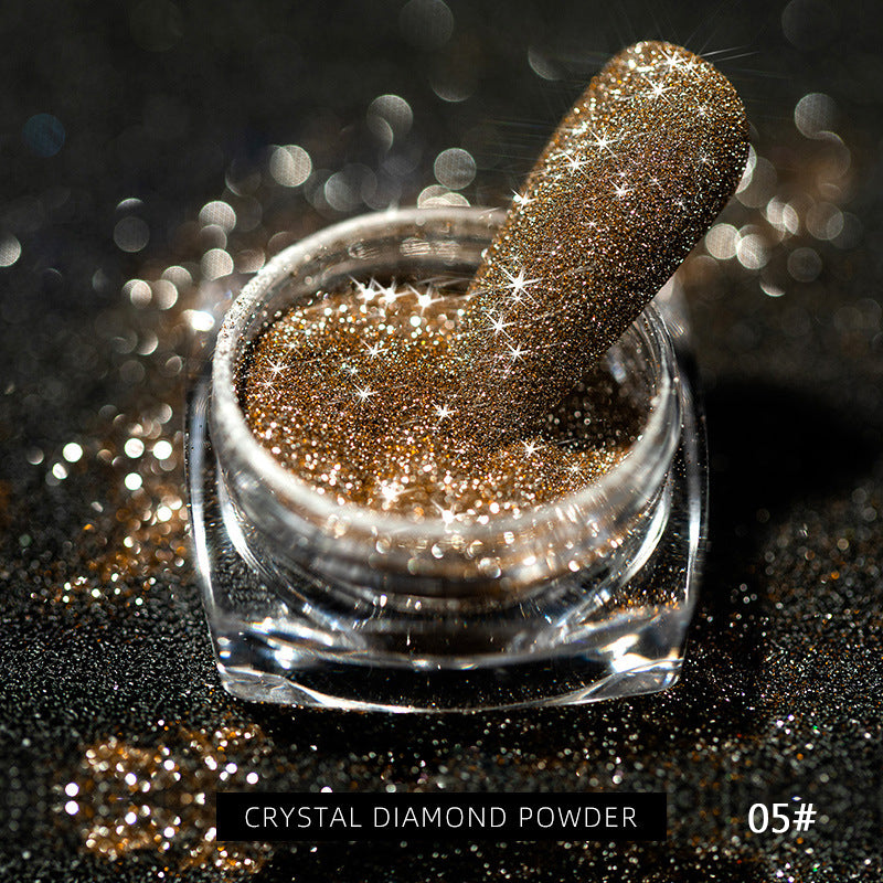 Polvos de uñas de diamante de cristal