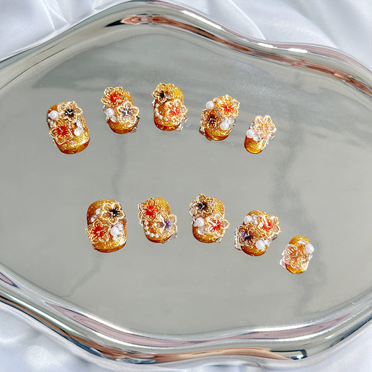 Golden Autumn Flowery