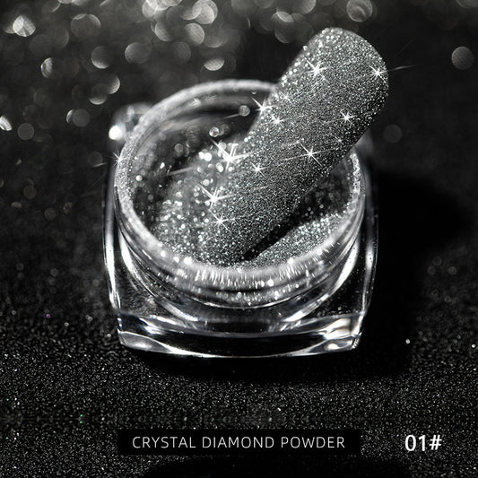 Polvos de uñas de diamante de cristal