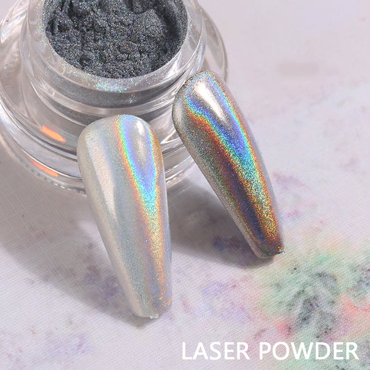 Holographic Laser Nail Powder